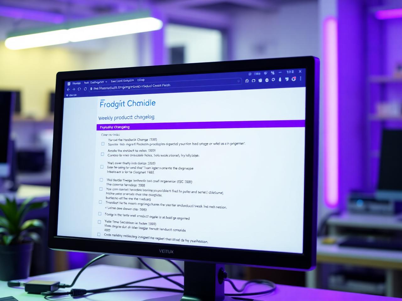 Changelog entries being reviewed